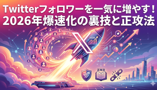 Twitterフォロワーを一気に増やす！2026年爆速化の裏技と正攻法