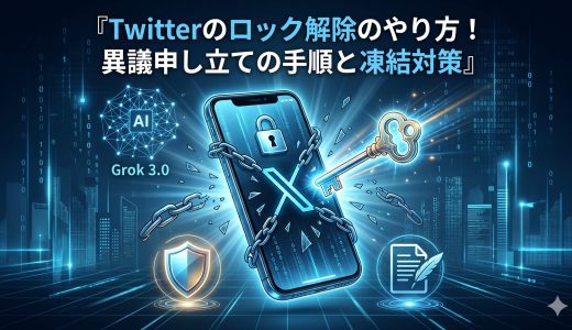 Twitterのロック解除のやり方！異議申し立ての手順と凍結対策