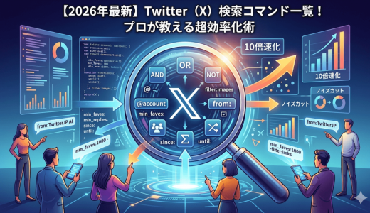【2026年最新】Twitter（X）検索コマンド一覧！プロが教える超効率化術
